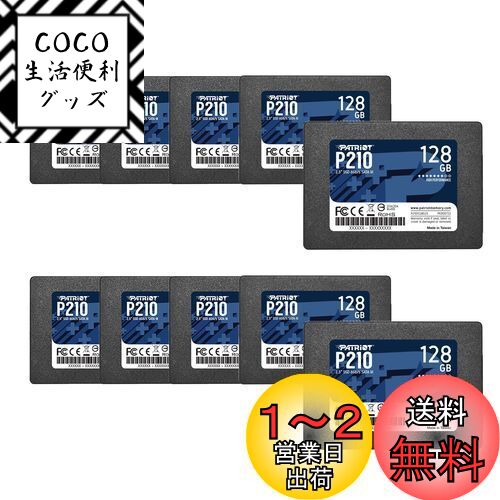 Patriot P210 SATA 3 128GB SSD 2.5 Inch Internal Solid State Drive 10 Pack, Lot of 10 - P210S128G25
