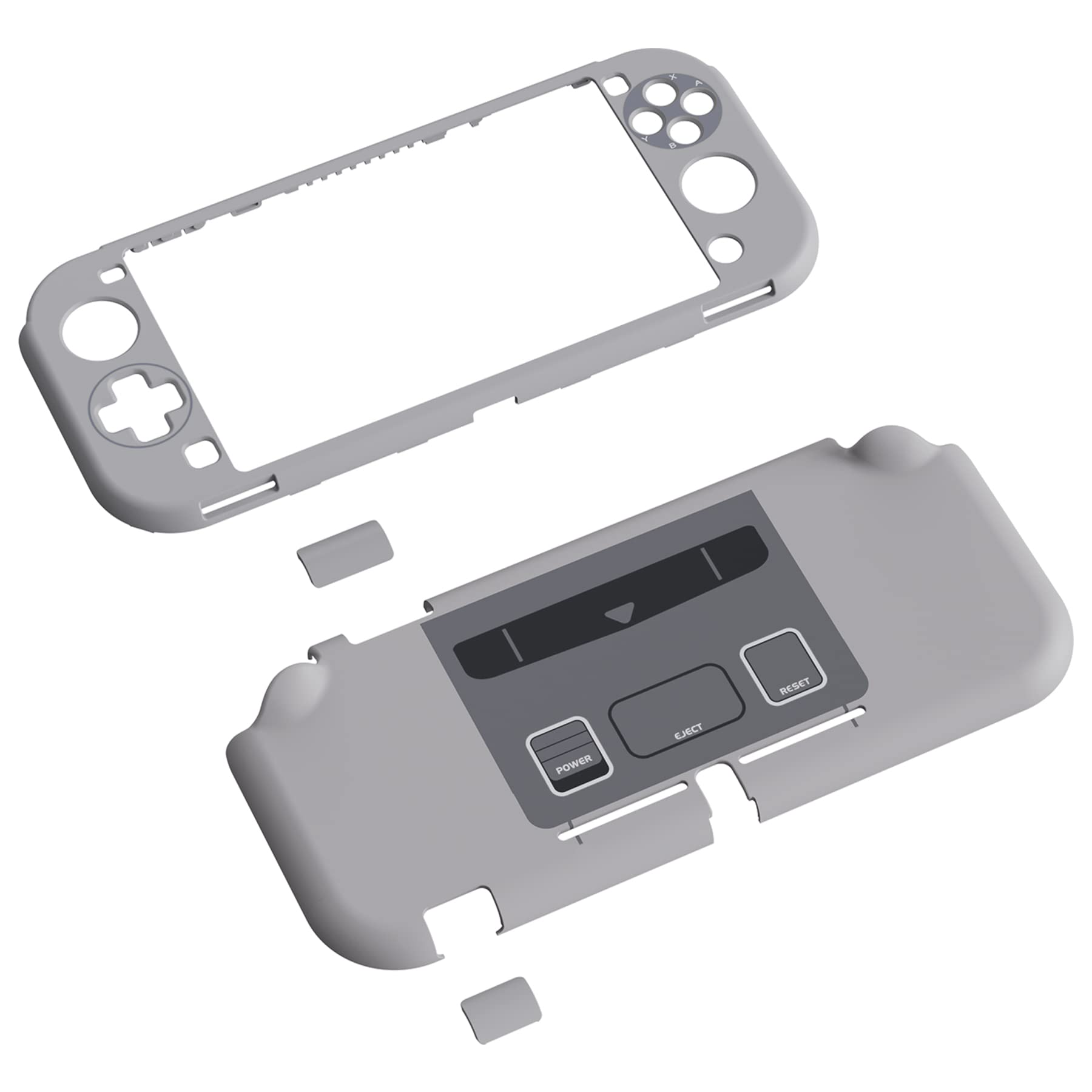 楽天COCO 生活便利グッズeXtremeRate PlayVital Nintendo Switch Liteに対応用保護シェル（パターンある）、Switch Liteに対応用ハードシェルカバー、保護シェル＆グラスフィルム＆サムスティックグリップキャップ＆ボタンキャップは付属しています【SFC SNESクラシック EUスタイル】