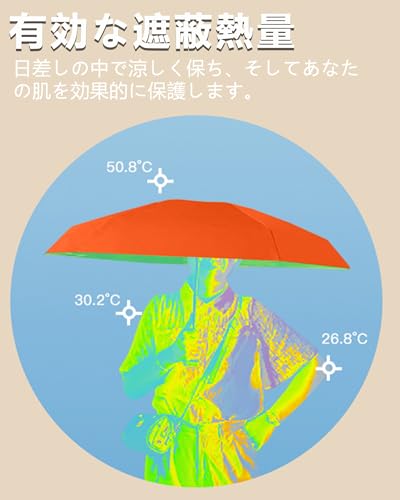 ZOMAKE 折りたたみ傘 日傘 6本骨 超軽量 コンパクト UVカット 紫外線遮断 遮光 遮熱 晴雨兼用 レディース メンズ 収納ケース付き