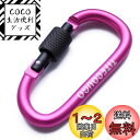 TITECOUGO アウトドア カラビナ おしゃれ 登山 小型 アルミ Dフック 頑丈 ネジロック バンジーコード ブランコ hammocks テント ?キャン...