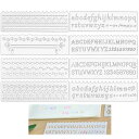 PAVIKE ステンシルシート 製図用テンプレート【16枚セット】ステンシルアルファベット 小学生 子供 絵画 塗り絵 ステンシル定規 再利用可能 製図用 定規...
