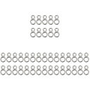 LIOOBO 釣りスプリットリング 釣り分割リング ダブルホール フィッシングリング ルアータックルコネクター ステンレス 耐腐食 高強度 釣り道具 海釣り 4...