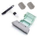 PAVIKE 窓クリーニングブラシ 窓溝ブラシ 2個セット 窓掃除用ツール スロットクリーニングブラシ 引き戸トラッククリーナー 洗って繰り返し使用でき 家庭、オフィス、車に適しています(掃除用スポンジブラシx 1+溝ブラシ x1)(2)