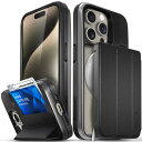 VENA vCommuteX ウォレットケース Apple iPhone 15 Pro (6.1 インチ) 用 (Magsafe 対応、軍用落下保護) 取り外し...