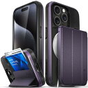 VENA vCommuteX 取り外し可能なウォレットケース Apple iPhone 15 Pro (6.1 インチ) 用 (Magsafe 対応、軍用落下保...