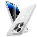 JETech iPhone 14 Pro 6.1インチ用 マットケース MagSafe対応 黄ばまない 指紋防止 耐衝撃 半透明 つや消し TPUソフトスマホカ...