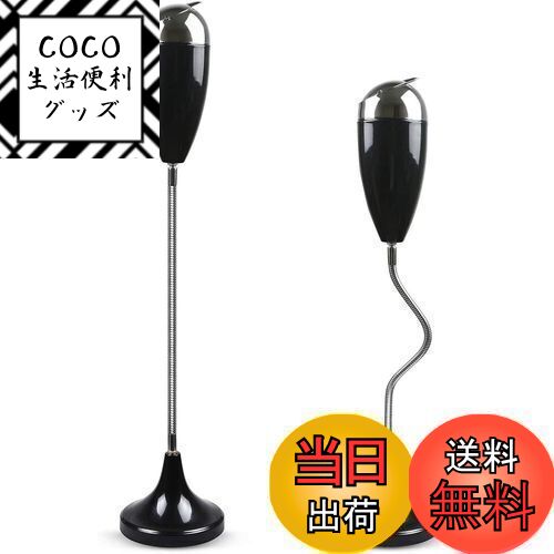 【送料無料】Ocaatech スタンド灰皿 ふた付き おしゃれ 屋外 室内 兼用 ステンレス 一個入り（ブラック）