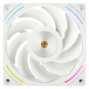Thermalright TL-K12RW 120mm CPUクーラーファン、コンピューターケースファン、4PIN PWM制御、2150RPM、リバースアウトレットファン、S-FDBベアリング用PCパフォーマンスファン、風圧ファン(白)(2)