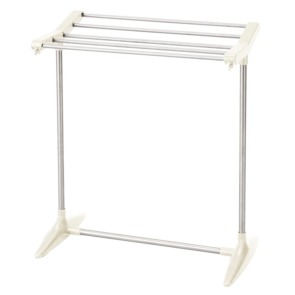 【送料無料】ベストコ ステンレス タオル掛け タオルスタンド 幅51.5×奥行30×高さ59.5cm ライトグレー ..