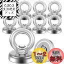 10個セット 超強力 マグネットフック 強力 磁石 フック 直径20MM 超強磁力フック ネオジム磁石 垂直負荷重12KG 防水耐食性 サルベージ用 キッチン収...
