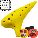 【送料無料】Aestivate Plastic Ocarina オカリナ 楽器 12穴 アルトC調 プラスチック AC Ocarina 吹奏管 樹脂(イエロー)