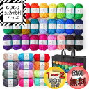Inscraft アクリル毛糸 40色セット 1玉16g カギ針 とじ針 段数マーカー付き 柔らかい糸 たわし マフラー 帽子 編み物 小物 デコレーション ケ...