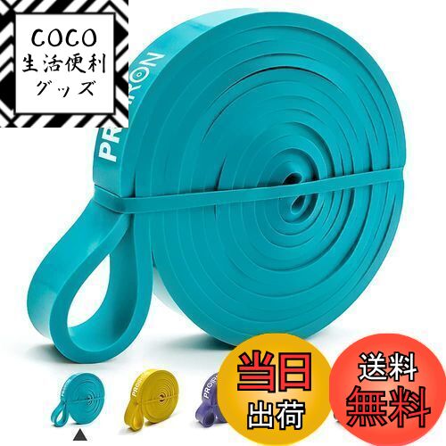【送料無料】PROIRON レジスタンスバンド 抵抗バンド トレーニングバンド 天然ラテックス製 緑 (6.7-13KG)