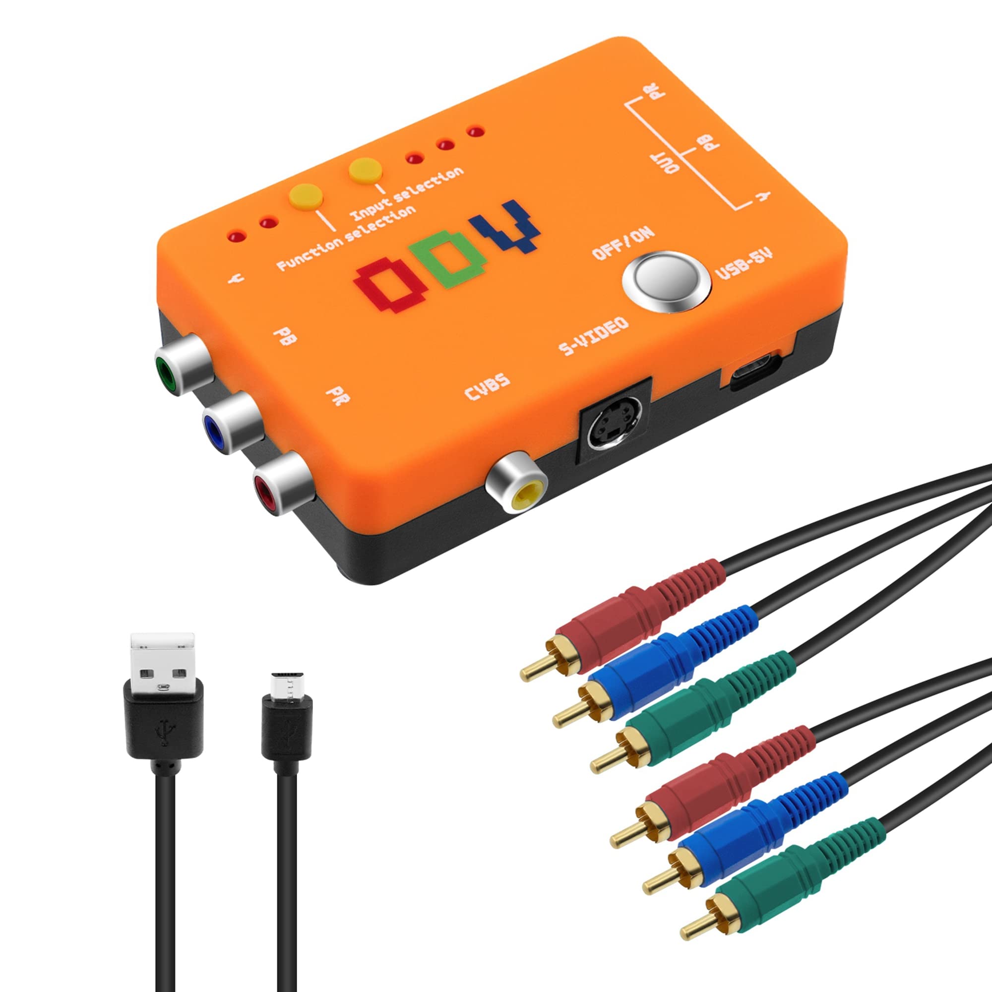 【送料無料】Mcbazel ODV-II コンバーター コンポーネント/CVBS/S-ビデオからコンポーネントへのコンバーター レトロ ゲーム コンソール用 変換アダプター 日本語取扱説明書ダウンロード版付き[レトロゲーム専用]