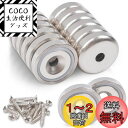 MAGXCENE 14個セット 超強力マグネット 直径20mm 穴・ネジ付き ネオジム磁石 ネオジウム 磁石 強力 マグネットフック キッチン DIY 浴室 室...
