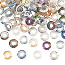 PH PandaHall 84個 ガラスビーズ 8mm 大穴 ヨーロピアンビーズ 14色 ABカラー ブレスレット イヤリング ネックレス ジュエリー用 手作り...