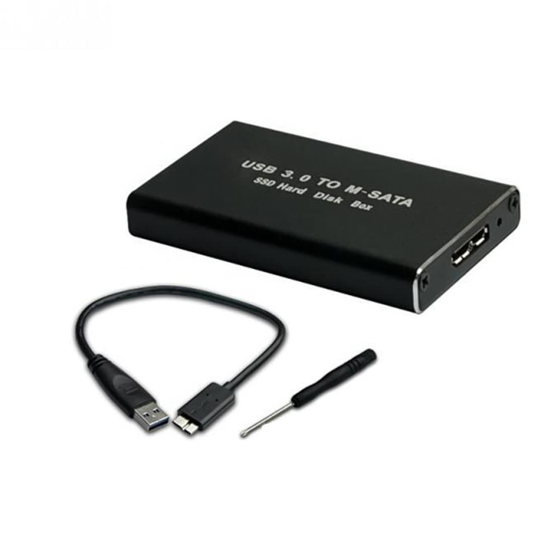 【送料無料】Dovhmoh MSATA から USB 3.0 SSD エンクロージャ 外付けハードドライブ ディスク ボックス ストレージ ケース アダプター 30X50mm 30X30mm MSATA SSD用 - Image 2