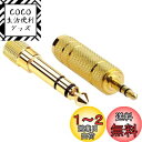 【送料無料】XSAJU 変換アダプタ 変換プラグ 3.5mm 6.35mm ステレオプラグ 金メッキ ヘッドホン マイク アンプ ミキサー 楽器 (3.5mmメスー6.35mmオス×1本、6.35mmメスー3.5mmオス×1本)