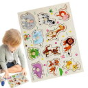 GLOWZEN 木製パズル 型はめパズル 1 2 3 歳幼児早期開発 形合わせ 動物色認知 脳トレ おもちゃ クリスマス誕生日プレゼント 1個入り