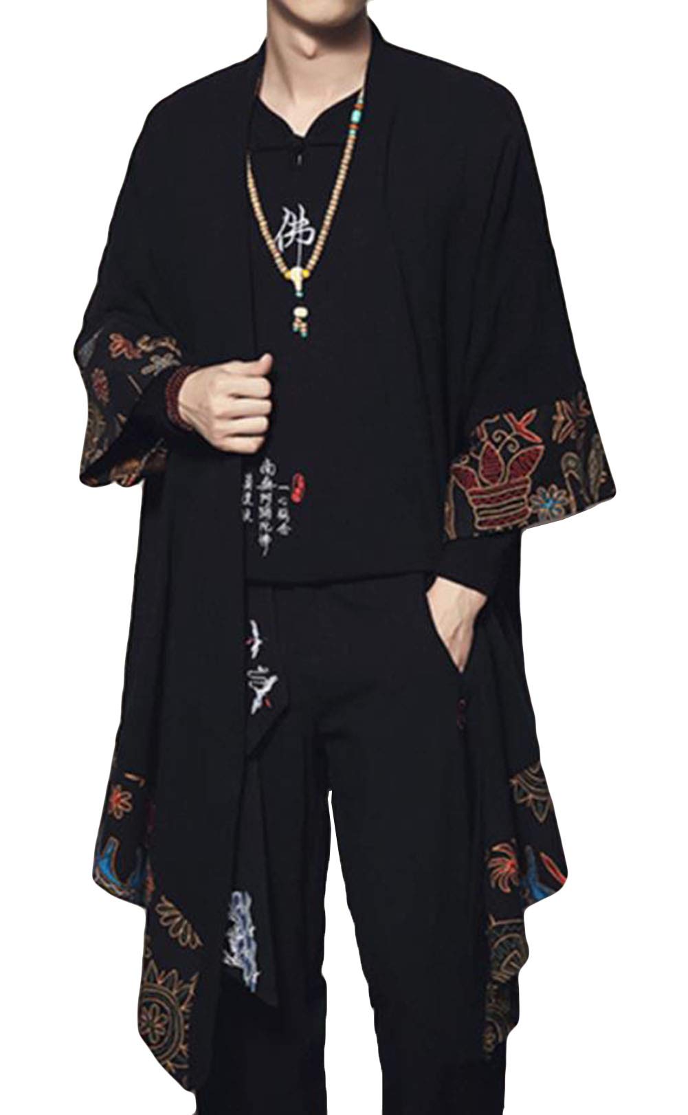 【送料無料】 メンズ カーディガン 羽織 七分袖 薄手 春 夏 綿 リネン コーディネート おしゃれ 長袖コ..