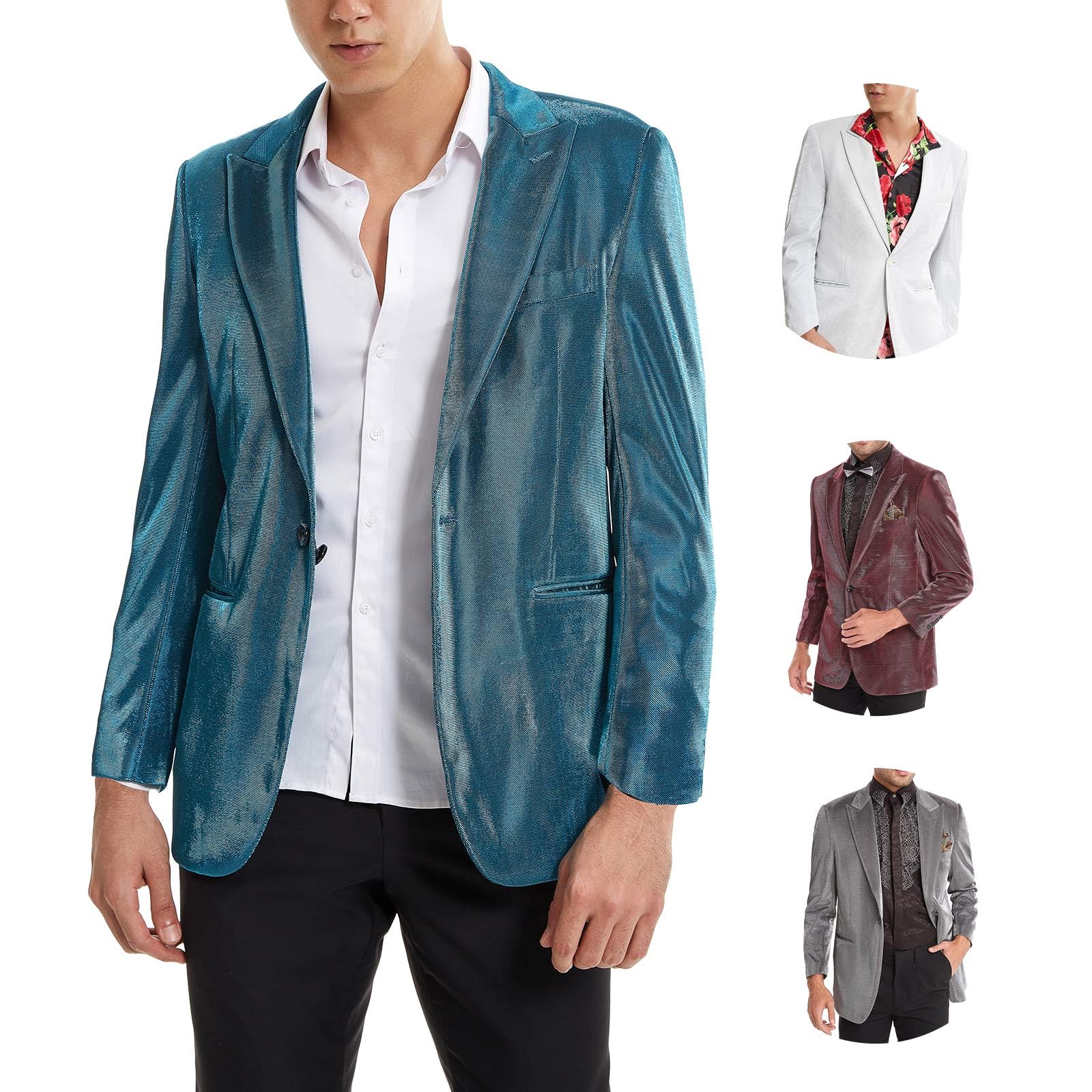 【送料無料】 きんぞくこうたくメンズステージ衣装タキシードスパンコールジャケットメンズスーツ舞台..