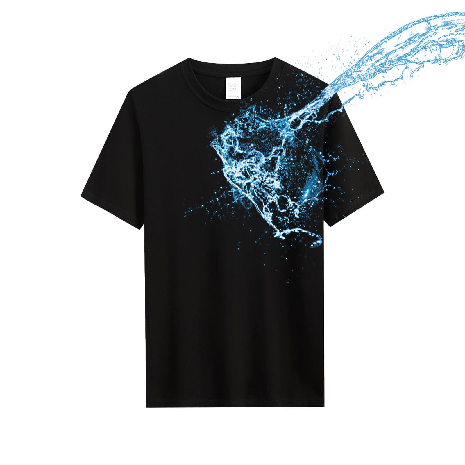 【送料無料】 半袖 Tシャツ 夏服 防汚加工 撥水 撥油 綿100% 6.5オンス ヘビーウェイト 静電ケア 無地 ..