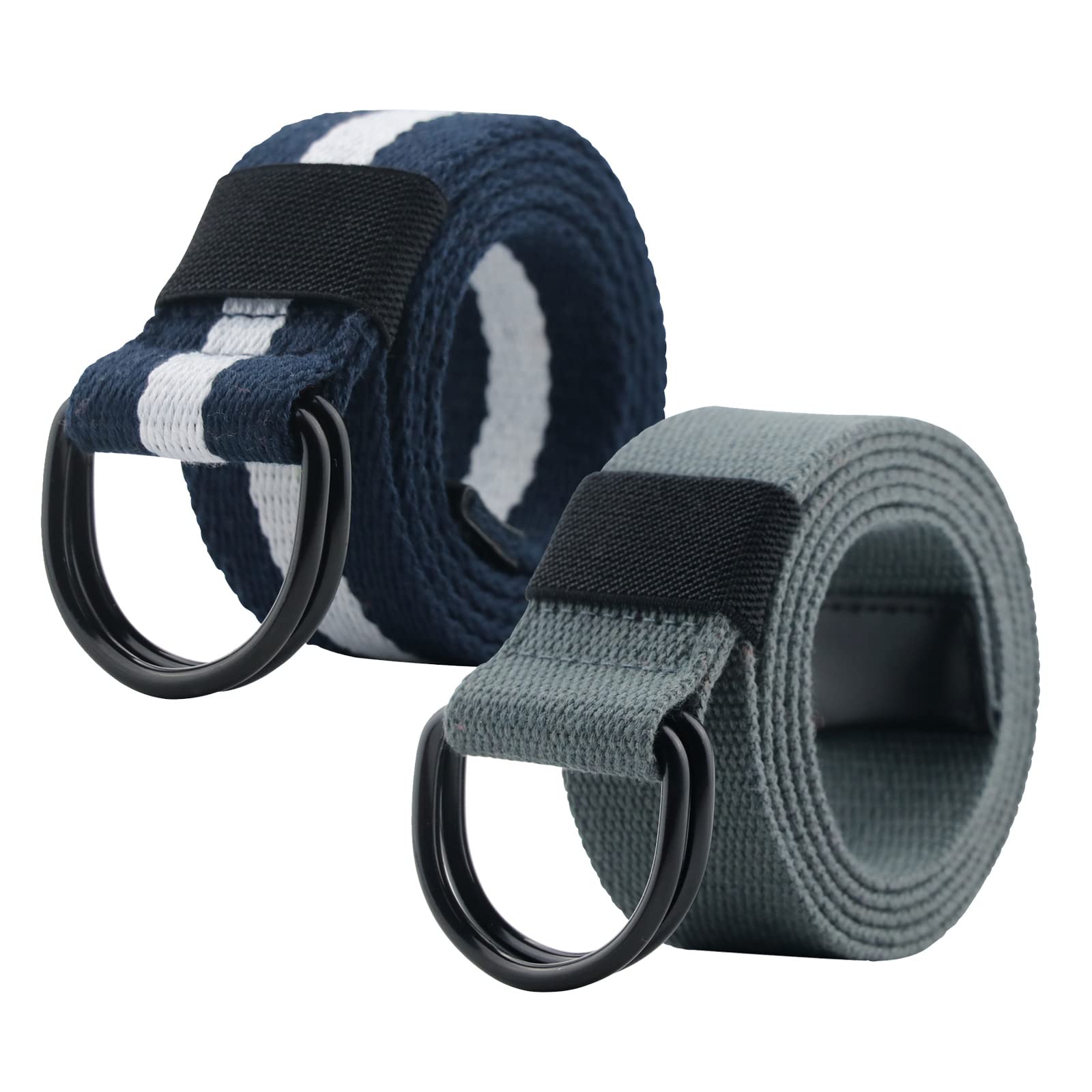 【送料無料】 （マイクイーン） ベルト メンズ カジュアル おおきいサイズ 作業用ベルト belt おしゃれ 9色展開 色：ダークグレーとネイビー＆白、サイズ：120