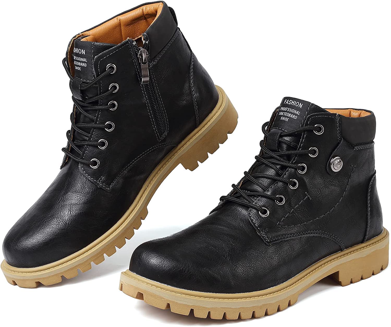 【送料無料】 ブーツ メンズ サイドジッパー ハイカット ブーツ 男性 秋 冬用 厚底 ブーツ メンズ 冬靴..