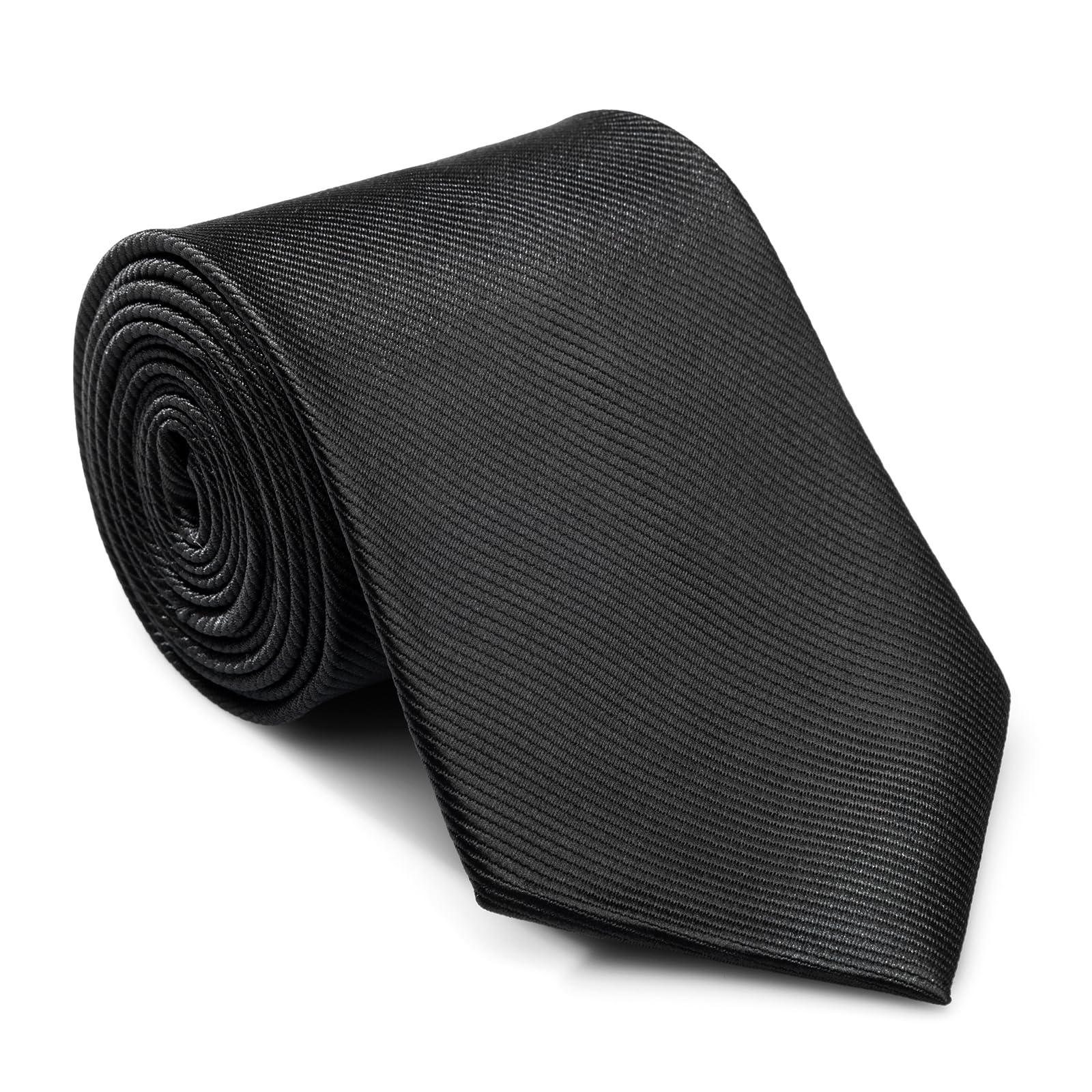 【送料無料】 ネクタイ ビジネス メンズ おしゃれ 就活 フォーマル 紳士用 制服 幅8cm 洗える ストライプ 色：ブラック、サイズ：8cm