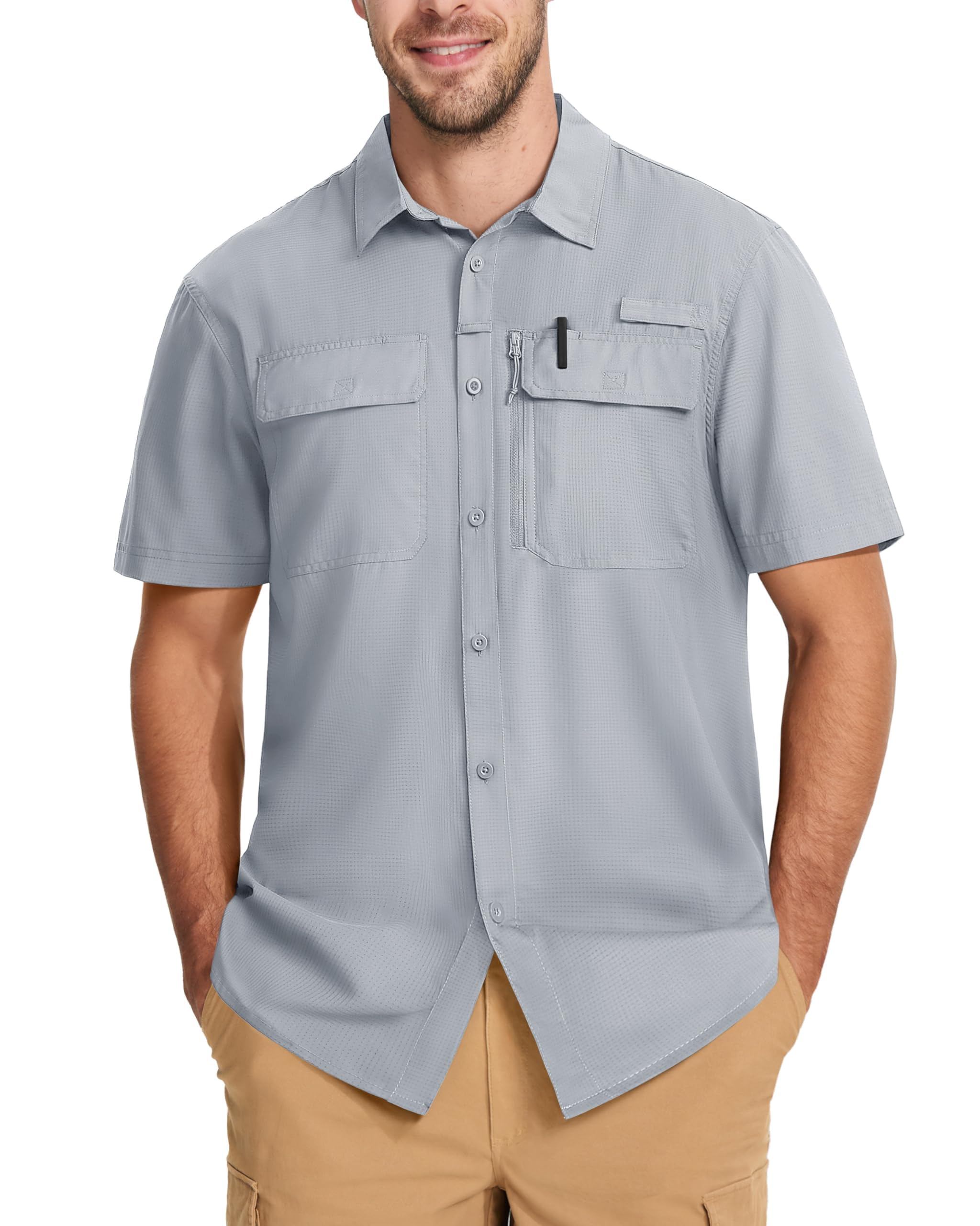 【送料無料】 ミリタリーシャツ 半袖 メンズ 釣りウェア UVカット タクティカルシャツ 登山 撥水 通気 ..