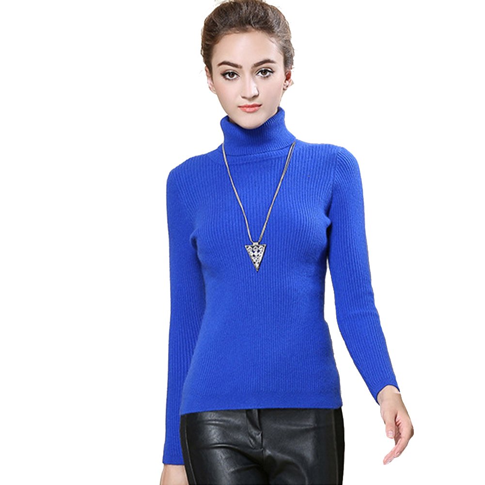 【送料無料】 セーター レディース タートルネック ニットセーター ストレッチ 可愛い 無地 厚手 秋冬 ..