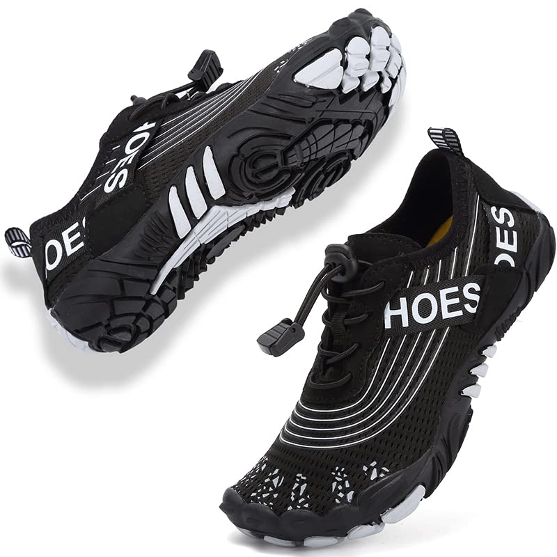 【送料無料】 マリンシューズ キッズ ウォーターシューズ 子供用 水陸両用 軽量 速乾 ウォーターシューズ ビーチサンダル 旅行 海水浴 室内用 携帯便利 滑り止め 色：ブラック-5、サイズ：20.5 cm