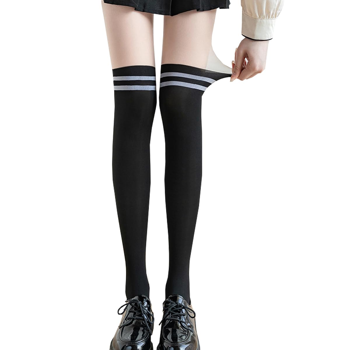 【送料無料】 フェイクニーハイストッキング ロング レディースタイツ ニーハイソックス ロング 女性用..