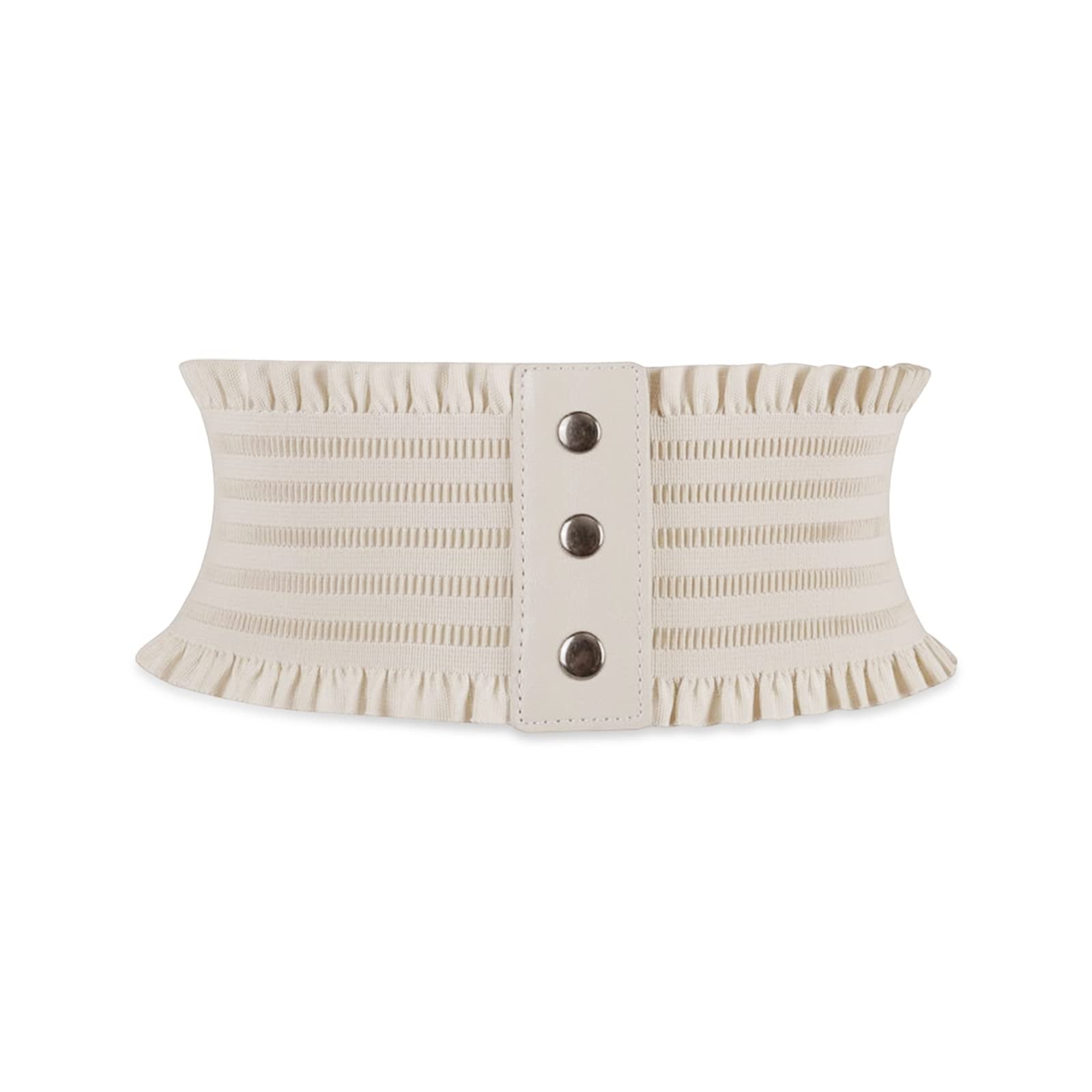 【送料無料】 レースアップ コルセット ベルト レディース 幅広 ベルト 弾性 スナップボタン ファッシ..