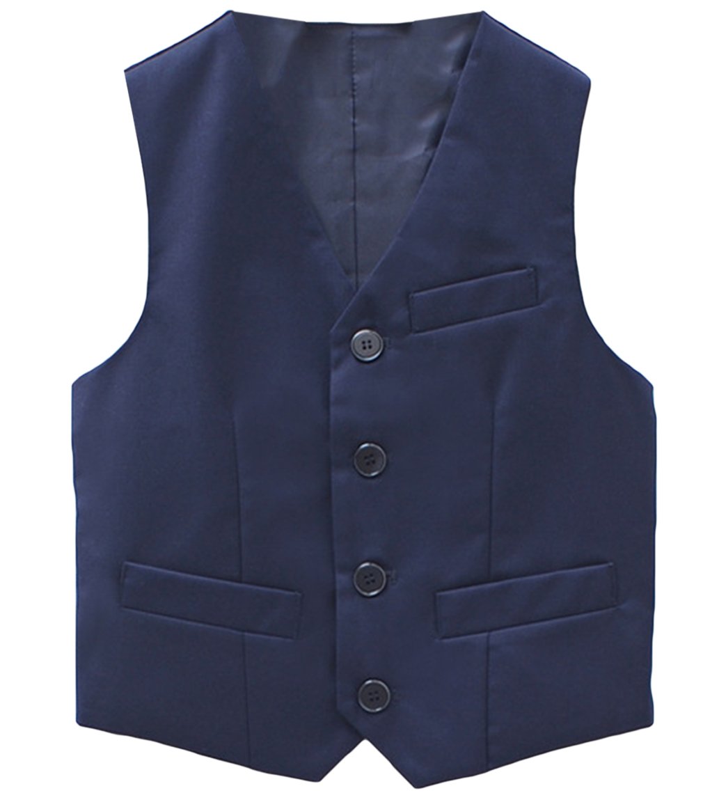 【送料無料】 キッズ ベスト フォーマル 子供服 スーツ 男の子 紳士服 Vネック ボーイズ ジュニ ...