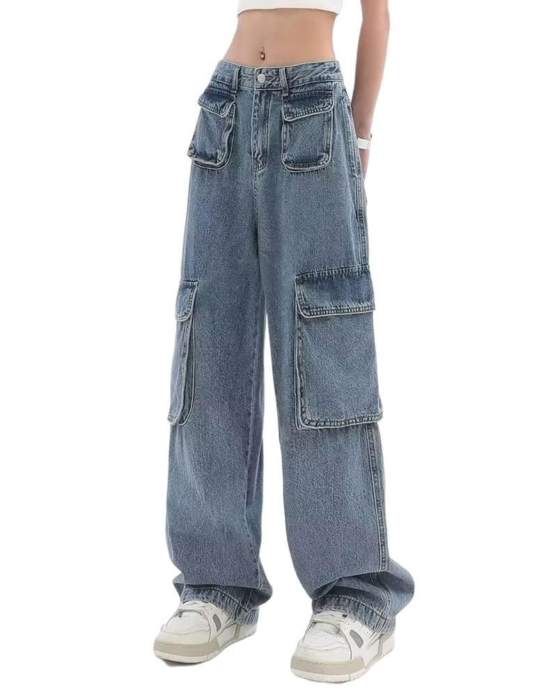 【送料無料】 デニム ロングパンツ ジーンズ レディース ワイドパンツ ストレート カジュアル ストリー..