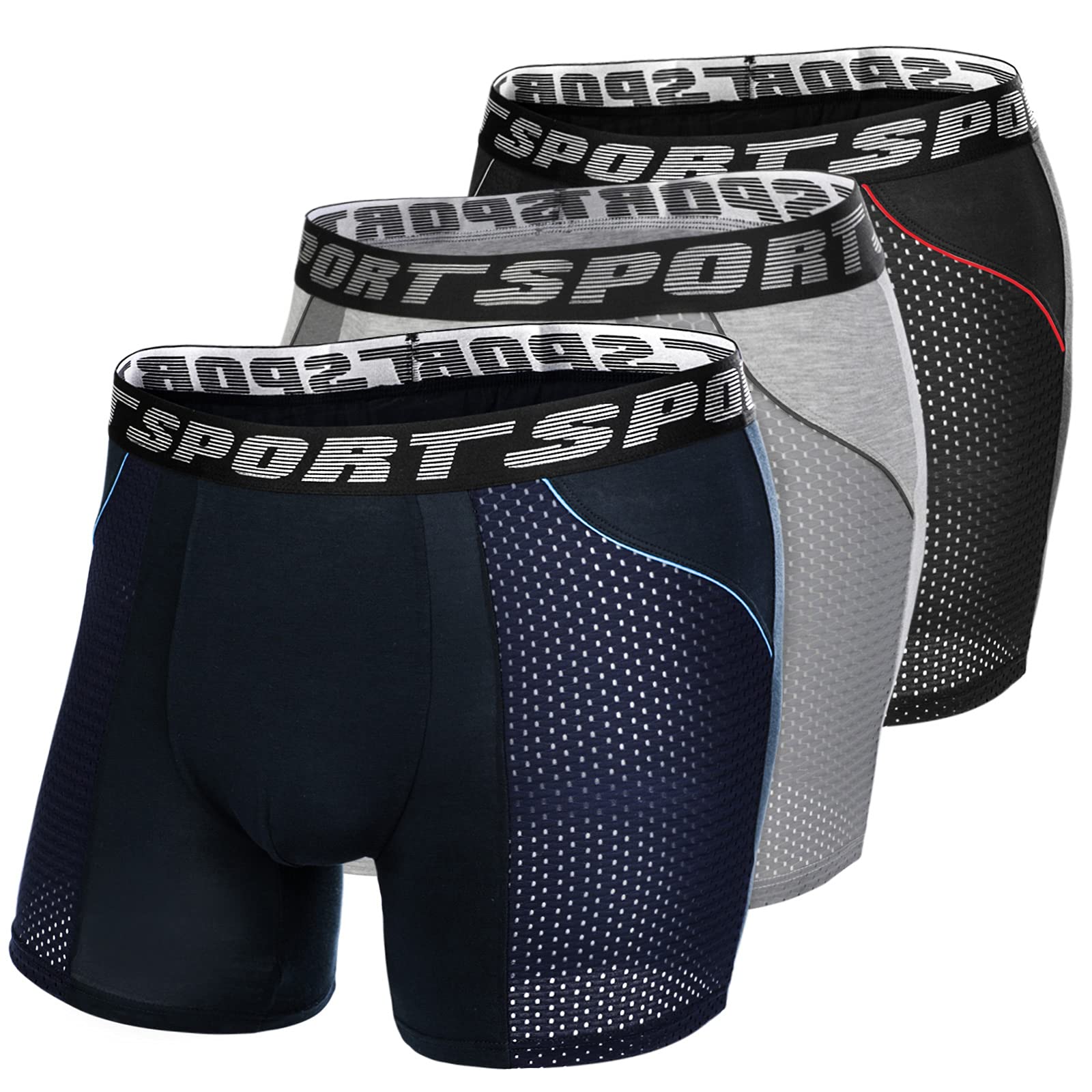 【送料無料】 ロングボクサーパンツ メンズ ボクサーブリーフ ローライズ 男性 下着 ボクサーパンツ ...