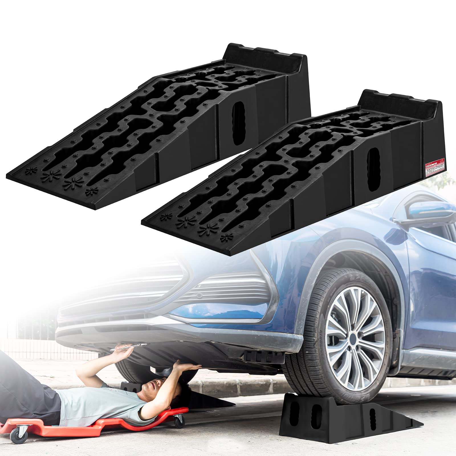 【送料無料】カースロープ ハイリフト タイヤスロープ 7t高耐荷重 車 スロープ メンテナンス 整備 ...