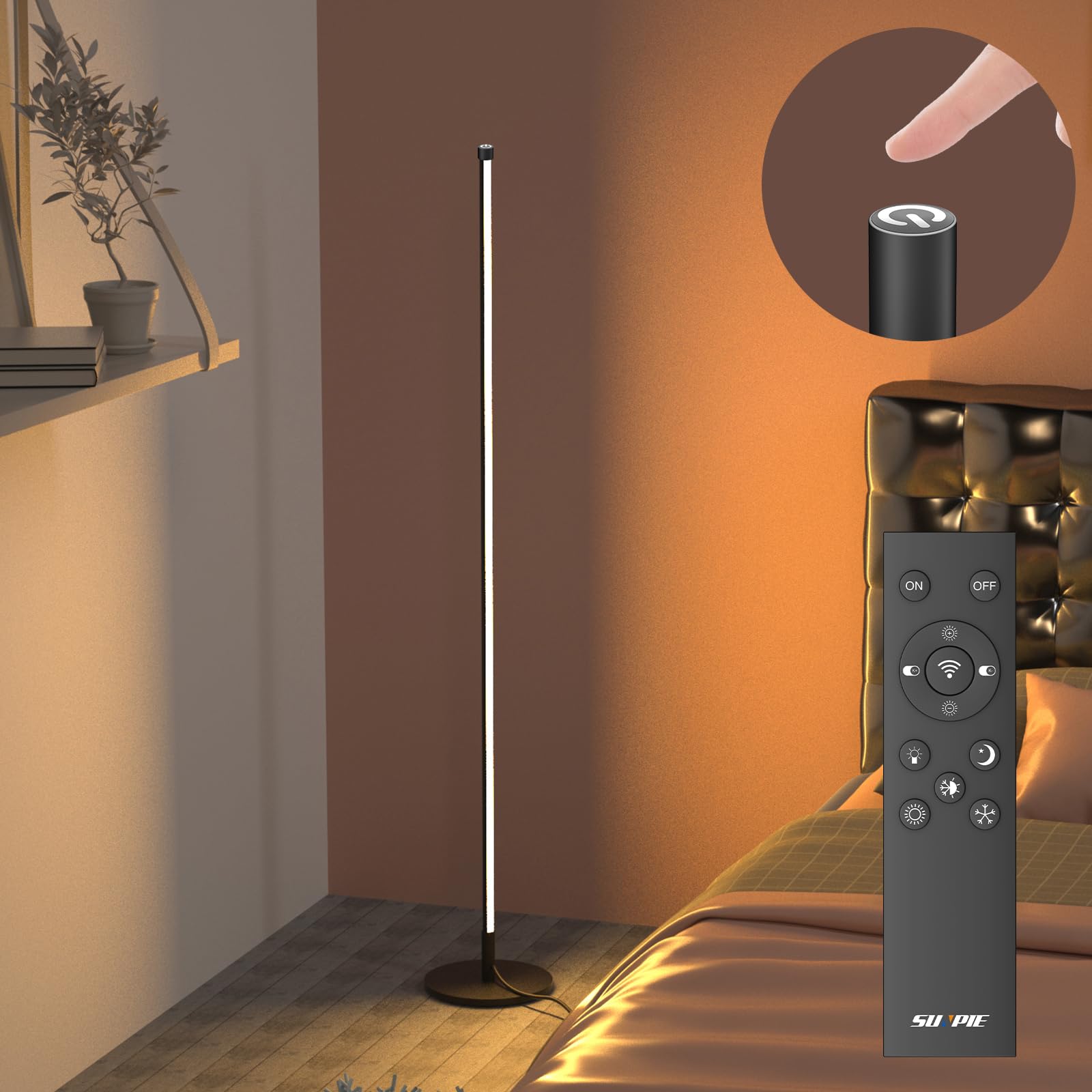 【送料無料】MOTOSTAR フロアランプ led フロアライト 北欧 リモコン 無段階調光調色 おしゃれ スタン..