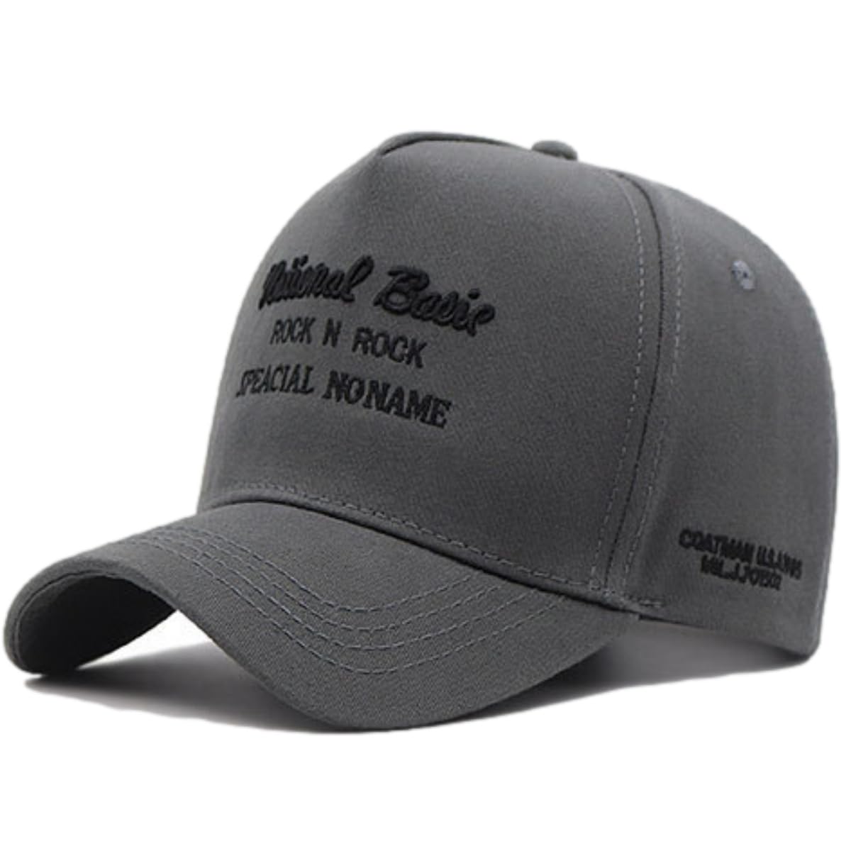 【送料無料】 深く被れる キャップ メンズ 56-65cm 大きいサイズ 深め つば長 日よけ 大きめ 帽子 おしゃれ L XL サイズ調節可能 色：グレー/ブラック、サイズ：XL