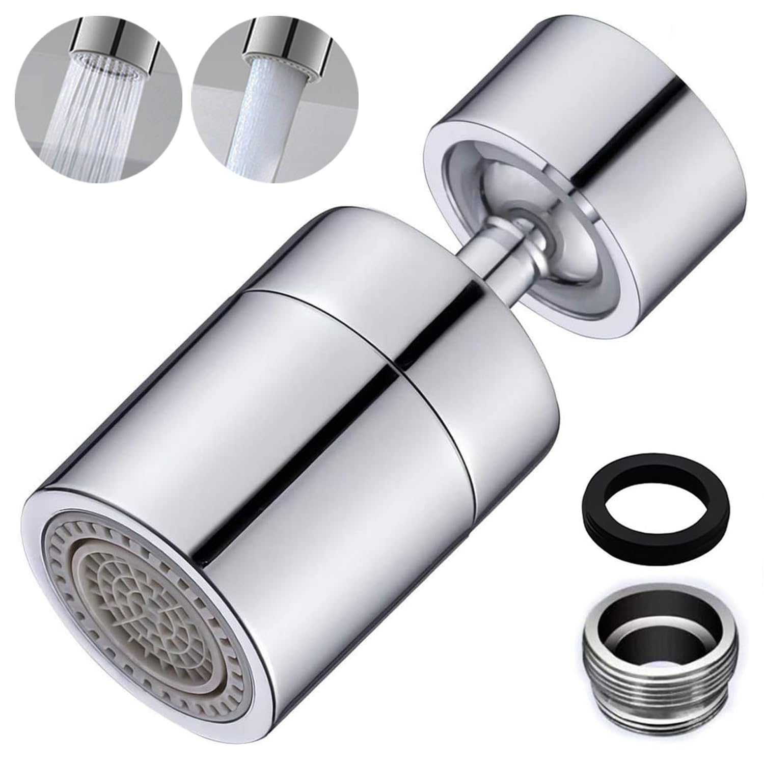 【送料無料】USK STORE 蛇口 シャワー 首振り 節水 水栓 交換 蛇口シャワー ヘッド キッチン 水道 22mm..