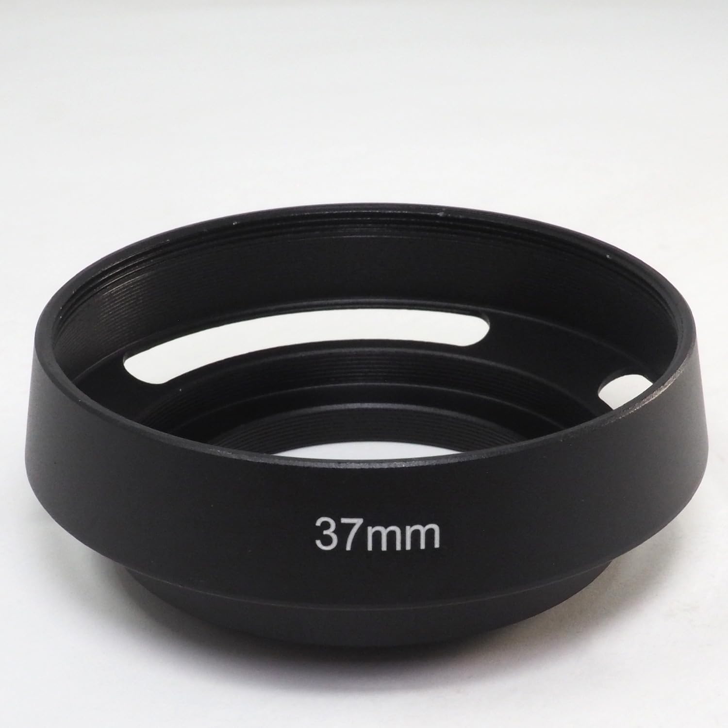 【送料無料】USK STORE メタル レンズフード ねじ込み式 金属 フード アルミ メタルレンズフード ブラック カメラ レンズ 一眼レフ ミラーレス サイズ：37mm