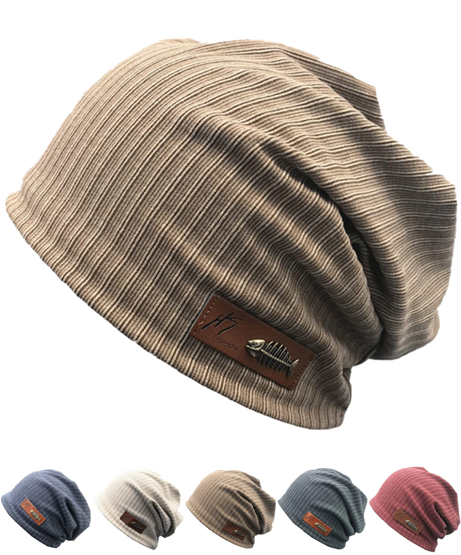 【送料無料】[SUBTRY] ニット帽 春夏秋『お肌に優しい綿素材/通気吸汗/大きいサイズ/2層構造』メンズ ..