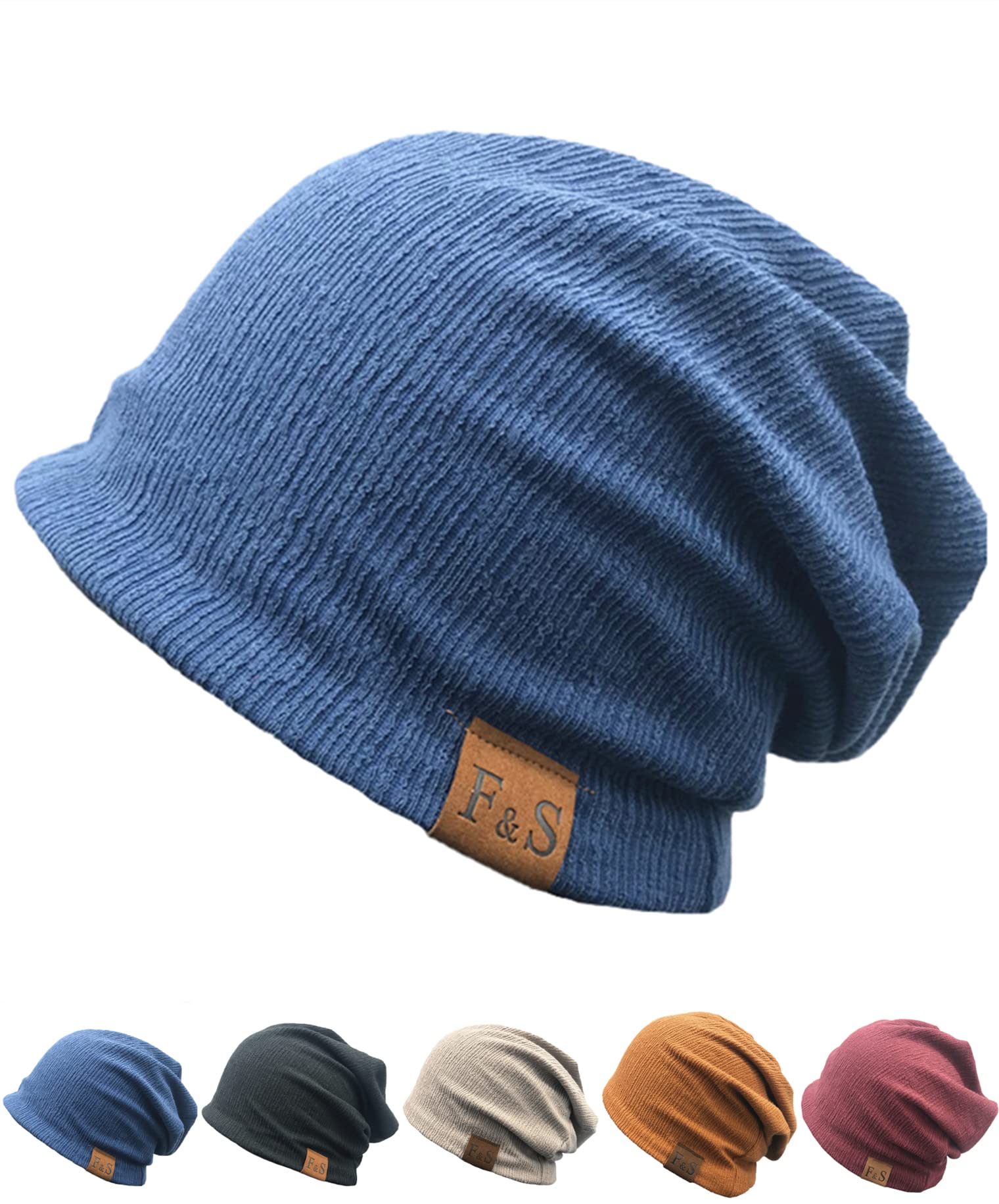 【送料無料】[SUBTRY] ニット帽 春夏秋『お肌に優しい綿素材/通気吸汗/大きいサイズ/2層構造』メンズ ..