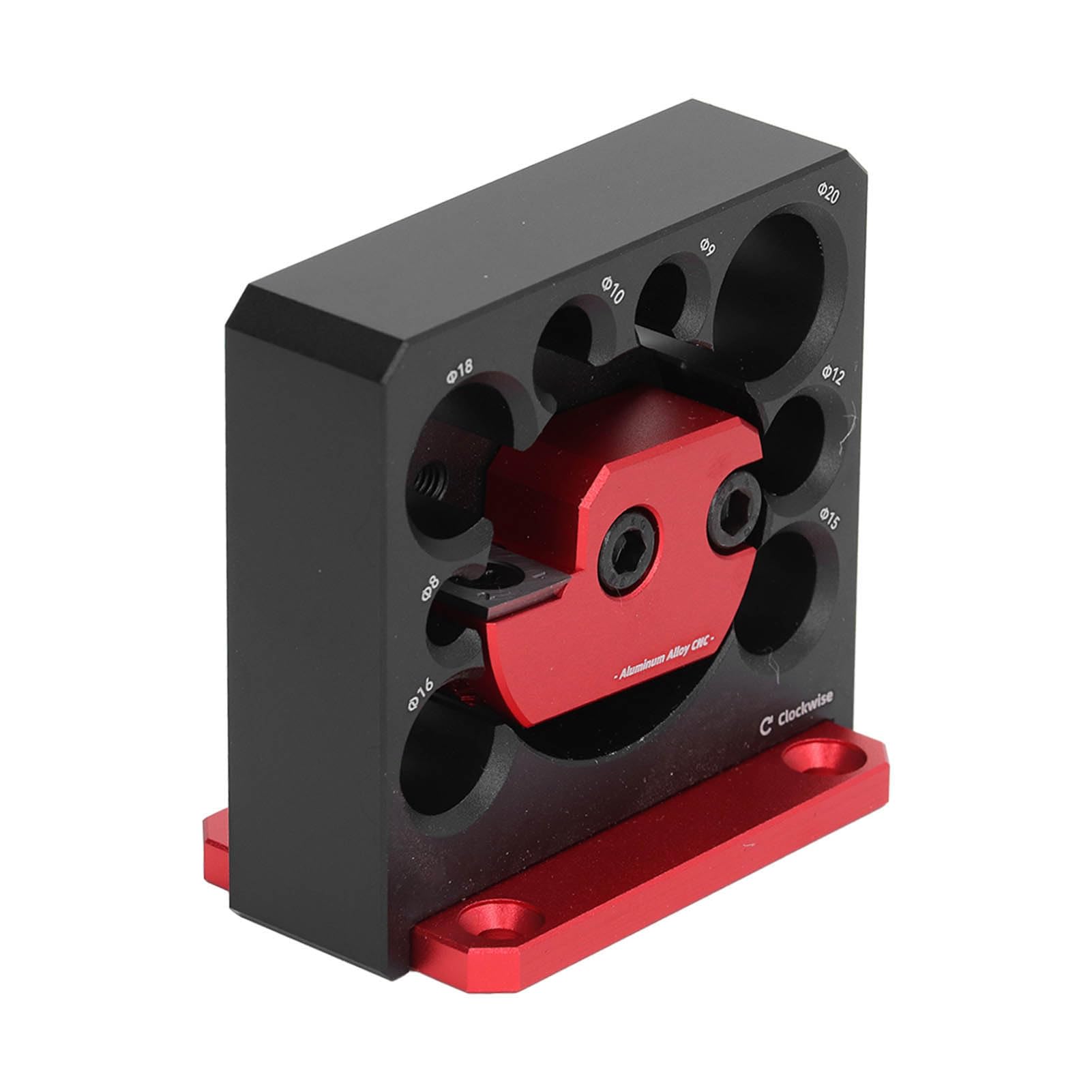 【送料無料】J-ouuo ダボメーカージグ調整可能なアルミ合金 8 穴電気ドリルフライス無垢材丸棒木工補助ツール