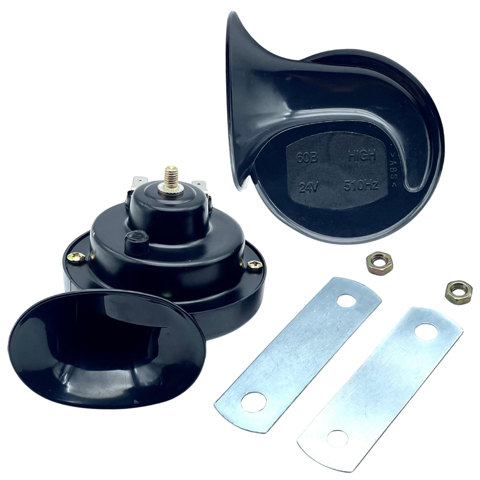 【送料無料】TIGRE BLANC 汎用 電子 ホーン クラクション ヨーロピアン 爆音 510Hz 410Hz 110db 車 バ..