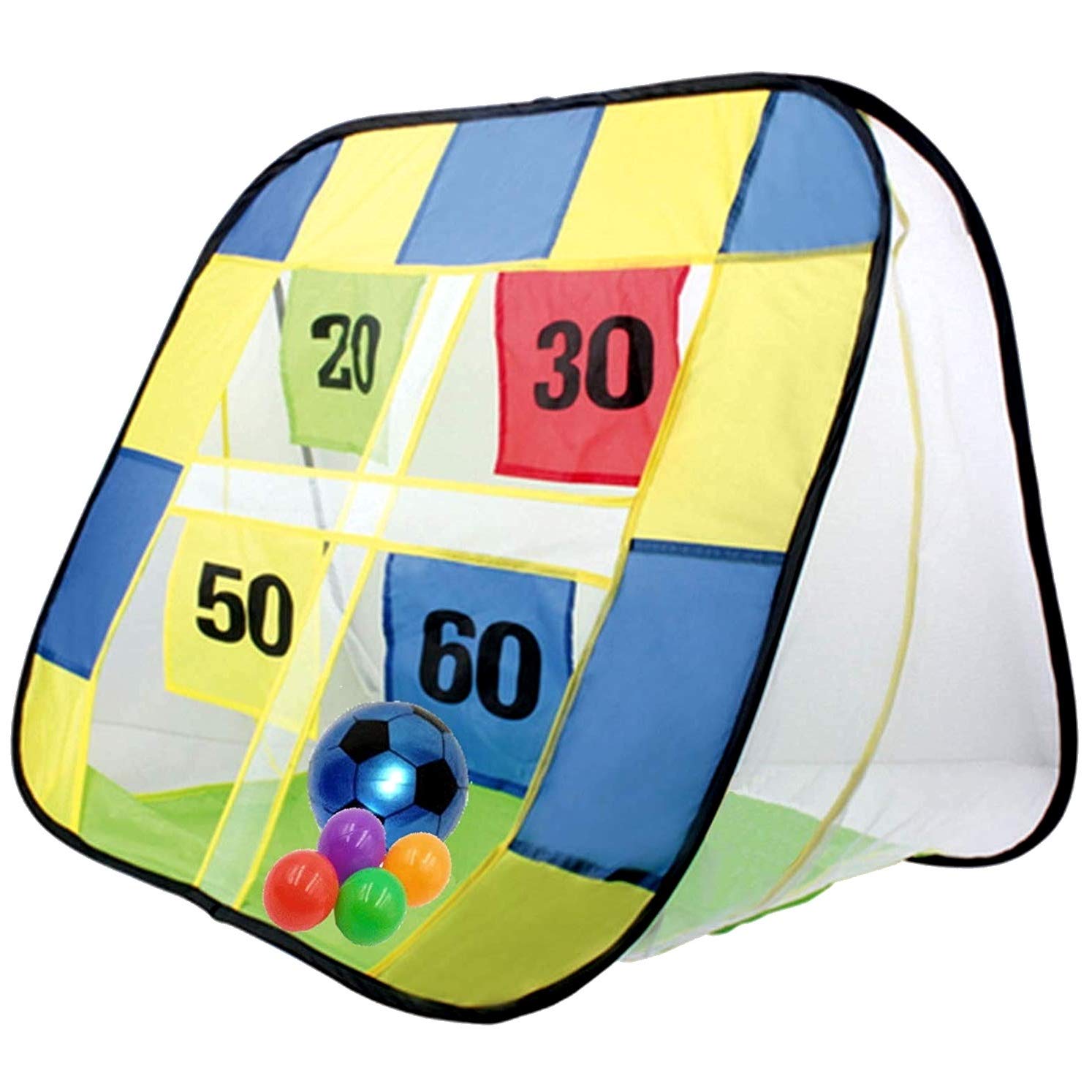 【送料無料】(APOSITV)ストラックアウト サッカー ゴール ボール おもちゃ 室内 子供 ネット 折りたた..