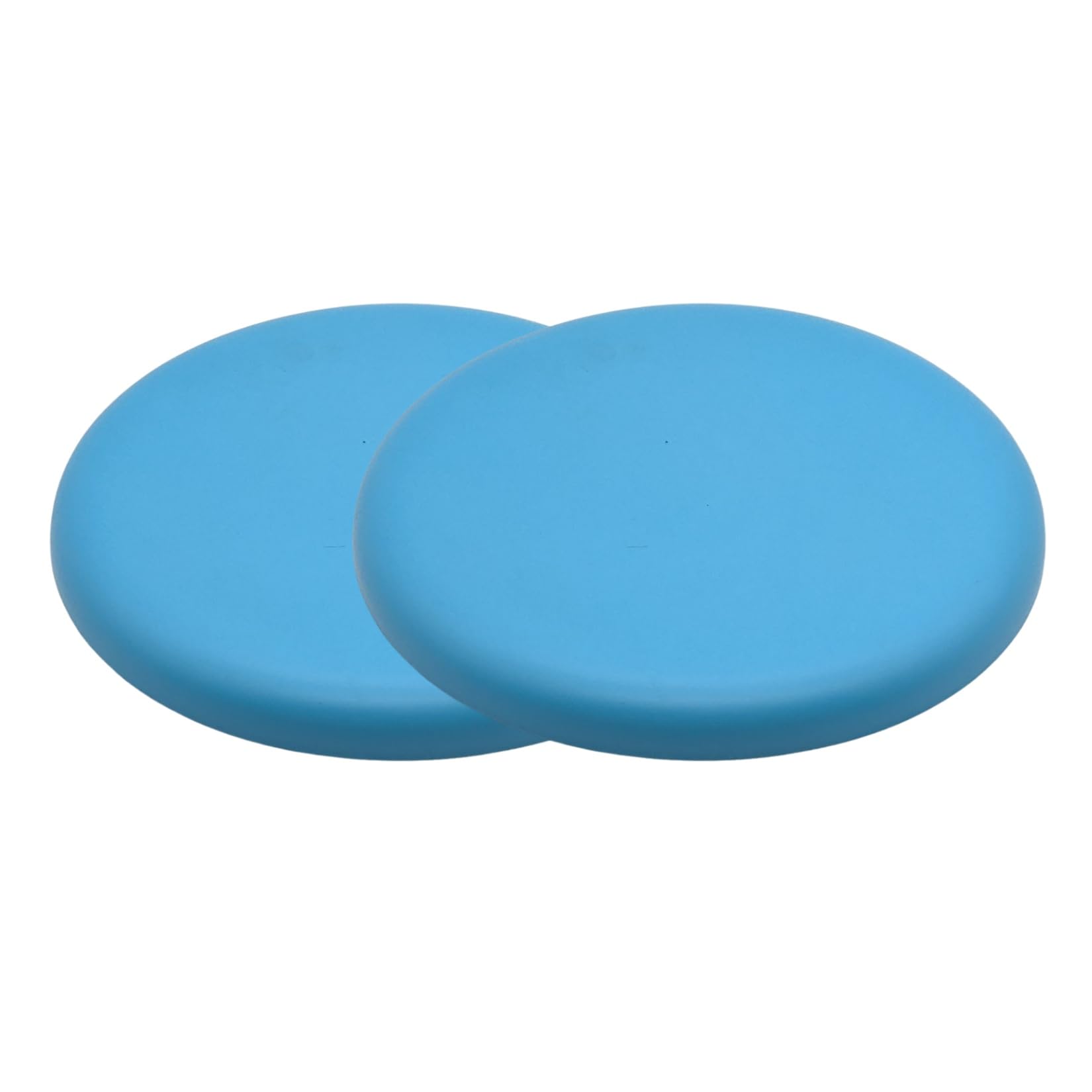 【送料無料】(APOSITV)フライングディスク ソフト 円盤 ゴム シンプルカラー 軽量 柔らかい アウトドア 色：ブルー2個