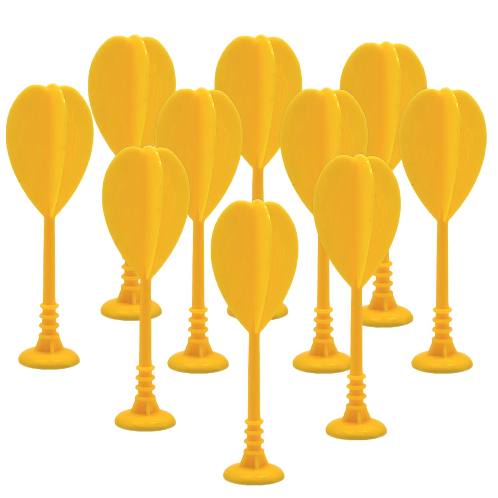 【送料無料】(APOSITV)ダーツ 矢 プラスティック ダーツボール ターゲットボール おもちゃの矢 色：イエロー10本