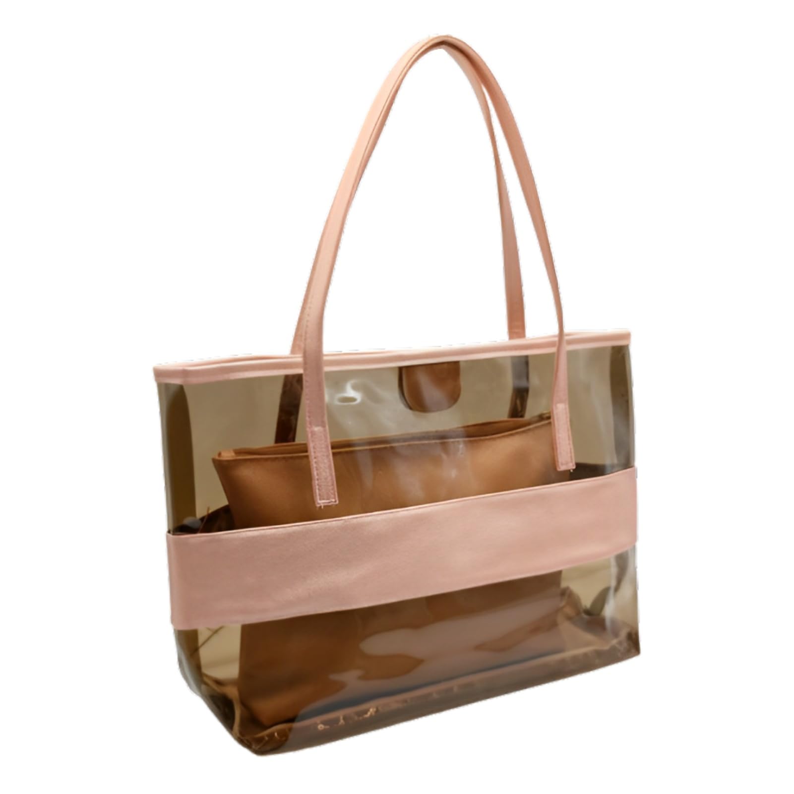 【送料無料】[APOSITV] クリアバック 透明バック ビニール トート ポーチ付き 2way 肩 ...